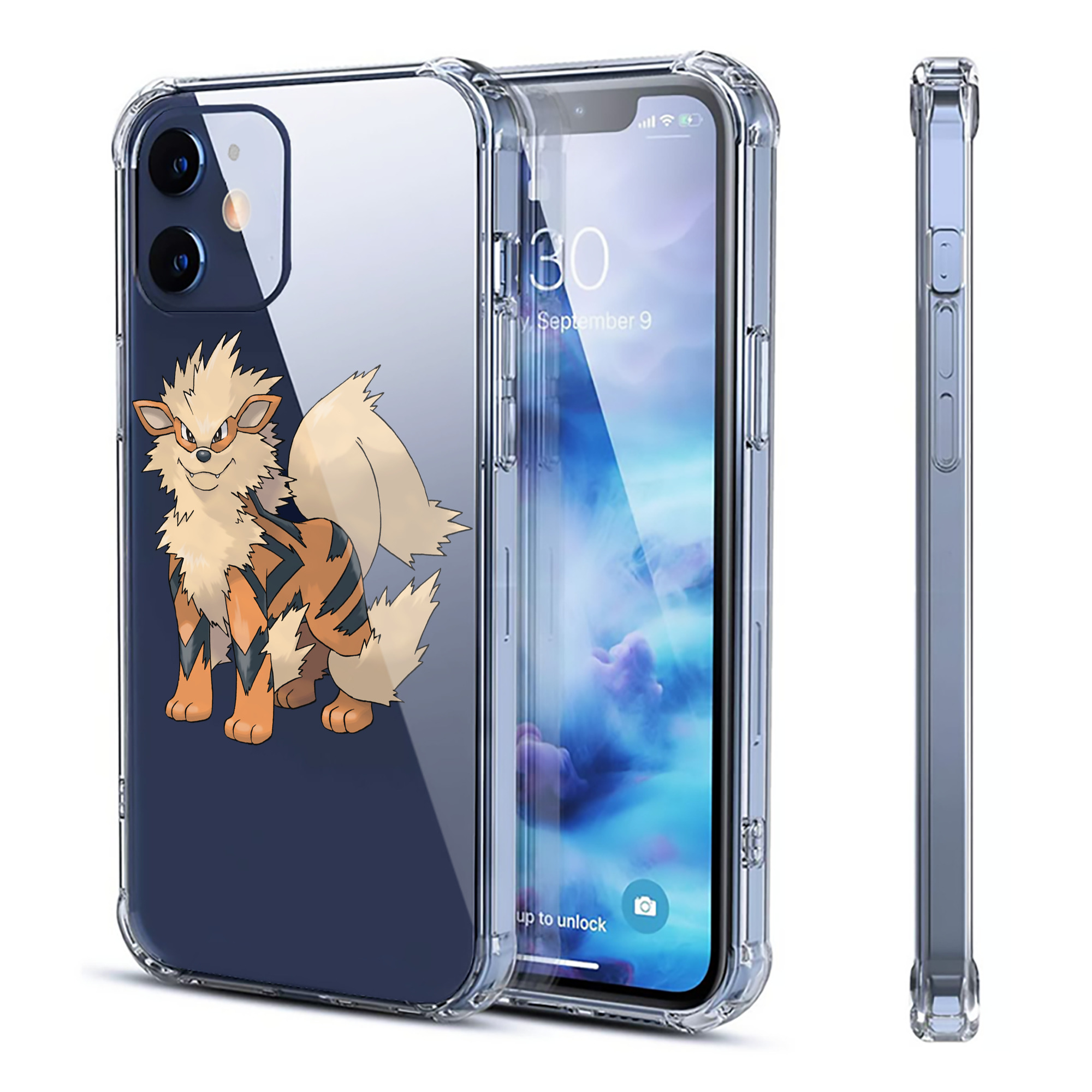 （画像用） ポケットモンスター Pokémon 【iPhone 12シリーズ対応】透明スマホケース（クリアソフトケース）